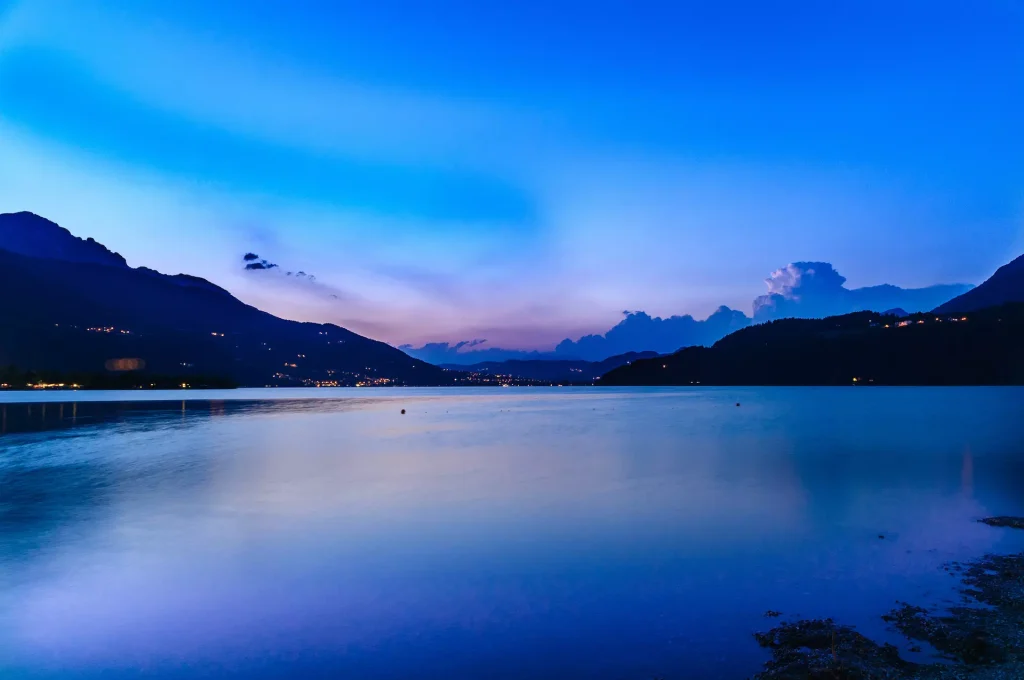 lago di caldonazzo tramonto